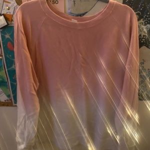 Ombré crew neck sweater